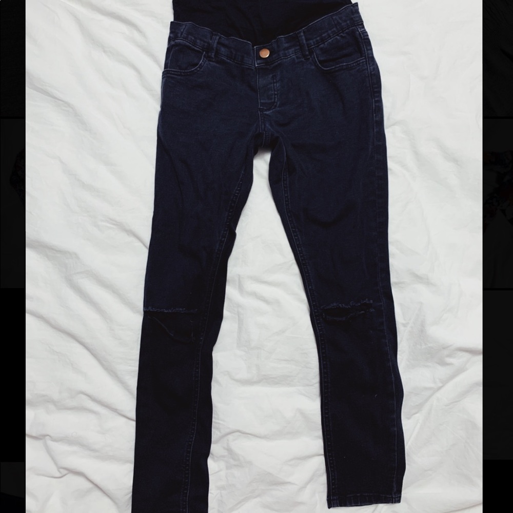 Maternity Skinny Jeans - distressed - Size 2